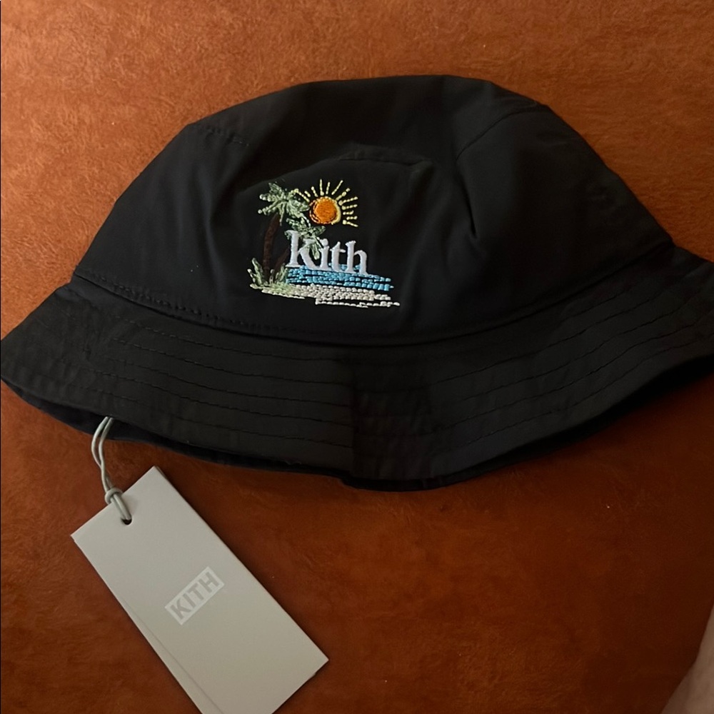 Kith Black Embroidered Bucket Hat